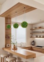 Oairse 3 Pcs Artificial Hanging Topiary Flower Ball - 6.3" Fake Hanging Topiary ... - Image 4