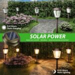 XMCOSY+ Solar Lights Pathway Outdoor - 2 LED Modes 10/25 LM Solar Powered Yard G... - Image 4