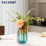 Hand Blown Glass Flower vases, Unique Glass vases, Wide Mouth vases, Small Moder... - Image 5