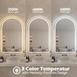 Sweetcrispy 28“×36” LED Bathroom Backlit Mirror with Lights, Arched Vanity Mirro... - Image 5