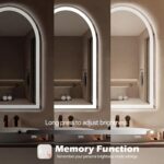 Sweetcrispy 28“×36” LED Bathroom Backlit Mirror with Lights, Arched Vanity Mirro... - Image 6