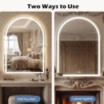 Sweetcrispy 28“×36” LED Bathroom Backlit Mirror with Lights, Arched Vanity Mirro... - Image 7