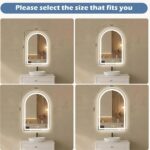 Sweetcrispy 28“×36” LED Bathroom Backlit Mirror with Lights, Arched Vanity Mirro... - Image 8