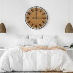 Micasso 27 Inch Large Farmhouse Wall Clock - Silent Non Ticking Rustic Wood & Me... - Image 7