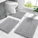 Yimobra Bathroom Rugs Non Slip Washable - Ultra Soft Absorbent Chenille Bath Mat... - Image 3