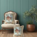 SZHELEJIAM Pillow Covers Set of 2, Jacquard Vintage Embroidered Pillow Cover, So... - Image 3