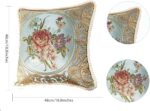 SZHELEJIAM Pillow Covers Set of 2, Jacquard Vintage Embroidered Pillow Cover, So... - Image 4