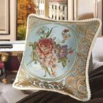 SZHELEJIAM Pillow Covers Set of 2, Jacquard Vintage Embroidered Pillow Cover, So... - Image 6