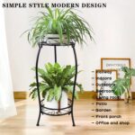MOCORY Plant Stand Indoor Outdoor 2 Tier 25" Tall Metal Potted Holder Flower Pot... - Image 3
