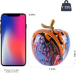 Colorful Fruit Figurines Apple Statue Decorations,Abstract Graffiti Apple Resin ... - Image 3