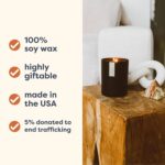 Calyan Wax Co. Vetiver & Tonka Scented Candle - 75 Hour Burn - Luxury Non Toxic ... - Image 4
