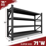 RAVIGIN 5000LBS Storage Shelves,71" W Garage Shelving Heavy Duty Metal Adjustabl... - Image 3