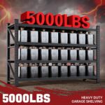 RAVIGIN 5000LBS Storage Shelves,71" W Garage Shelving Heavy Duty Metal Adjustabl... - Image 4