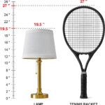 Oneach Modern Gold Brass Table Lamp Set of 2 for Bedroom Living Room 19.5'' Trad... - Image 7