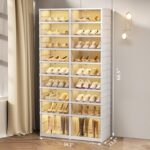 SYNCVIBE Collapsible Shoe Rack Organizer 9 Tiers-36 Pairs Foldable Shoe Cabinet ... - Image 3