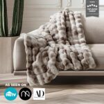 Luxury Ultra Soft Faux Fur Throw Blanket, 50x60 Inches Fluffy Plush Thick Bubble... - Image 6