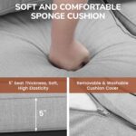 Solaste Aluminum Outdoor Couch, 3-Seat Metal Outdoor Sofa with Water-Resistant C... - Image 5