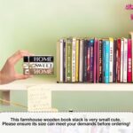 Mini Decorative Books For Home Decor, Small Wood Book Stack For Table Decor, Hom... - Image 3