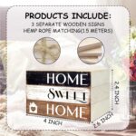 Mini Decorative Books For Home Decor, Small Wood Book Stack For Table Decor, Hom... - Image 7