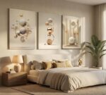 3pcs Modern Three-Dimensional Geometric Spheres Canvas Wall Art Abstract Luxury ... - Image 4