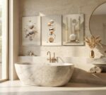 3pcs Modern Three-Dimensional Geometric Spheres Canvas Wall Art Abstract Luxury ... - Image 6