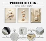 3pcs Modern Three-Dimensional Geometric Spheres Canvas Wall Art Abstract Luxury ... - Image 7