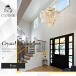 CATINER Large 36" Gold Crystal Chandeliers 23 Lights Modern Luxury Chandelier fo... - Image 3