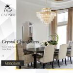 CATINER Large 36" Gold Crystal Chandeliers 23 Lights Modern Luxury Chandelier fo... - Image 9