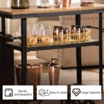 Bar Cart Tray, Decorative Mirrored Tray with Handles, Large Capacity Organizer, ... - Image 4