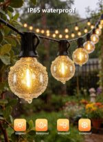Outdoor String Lights with Remote, 100Ft Outside Waterproof Light with Dimmable ... - Image 3