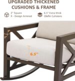 NATURAL EXPRESSIONS Rocking Bistro Set, 3 Piece Outdoor Patio Conversation Furni... - Image 4