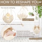 Shappy 1 Pack Jute Crochet Long Plant Hanger for 3 Inch to 12 Inch Pots, Macrame... - Image 4