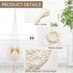 Shappy 1 Pack Jute Crochet Long Plant Hanger for 3 Inch to 12 Inch Pots, Macrame... - Image 6