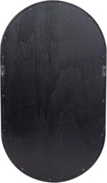 Kate and Laurel Hutton Modern Capsule Wall Shelf; 16 x 28; Black; Minimal Round ... - Image 5