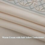 VisionaryHomeDesign Luxury Cotton Linen Pinch Pleat Curtains, Embroidered Trim M... - Image 7