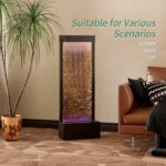 LONGRUN Indoor Water Fountain Mirror Waterfall Fountain with APP Controlled Mult... - Image 4