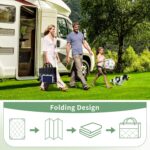 GENIMO 5' x 8' Outdoor Rug Waterproof for Patio Decor, Foldable Reversible Plast... - Image 5
