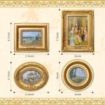 Geetery 4 Pcs Vintage Picture Frames Set Mini Antique Picture Frame Small Luxury... - Image 3