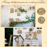 Geetery 4 Pcs Vintage Picture Frames Set Mini Antique Picture Frame Small Luxury... - Image 6