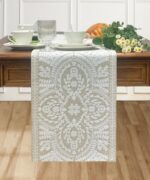 KEVA Boho Table Runner 72inches Long, Farmhouse Linen Table Runner, Rustic Vinta... - Image 3