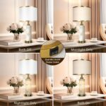 KIVDITZO 27" Alabaster Table Lamps Set of 2, Lamps for Living Room Bedroom,Bedsi... - Image 5