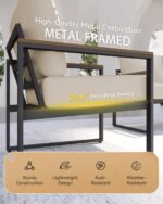 Aoxun Patio Furniture Set, 4 Piece Outdoor Patio Furniture with Thick Cushions, ... - Image 3