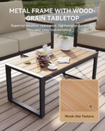 Aoxun Patio Furniture Set, 4 Piece Outdoor Patio Furniture with Thick Cushions, ... - Image 6