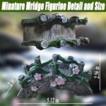 MUAMAX Fairy Garden Bridge Mini Bridge for Fairy Garden Flower Bridge Resin Arch... - Image 3