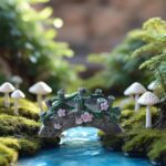 MUAMAX Fairy Garden Bridge Mini Bridge for Fairy Garden Flower Bridge Resin Arch... - Image 4