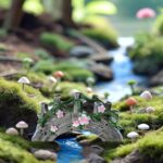 MUAMAX Fairy Garden Bridge Mini Bridge for Fairy Garden Flower Bridge Resin Arch... - Image 6