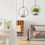 Hanging Planters for Indoor Plants: Macrame Plant Hanger with Sturdy Wood Base, ... - Image 6