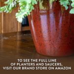 Classic Home and Garden Vogue Planter Pots w/Pottery Quality Finish - Modern Ind... - Image 5