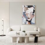 GeekMacro Abstract Face Textured Painting Hand Painted Colorful Wall Art for Liv... - Image 5