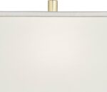 360 Lighting Evan Modern Table Lamps 28 1/4" Tall Set of 2 Gold Metal Geometric ... - Image 4